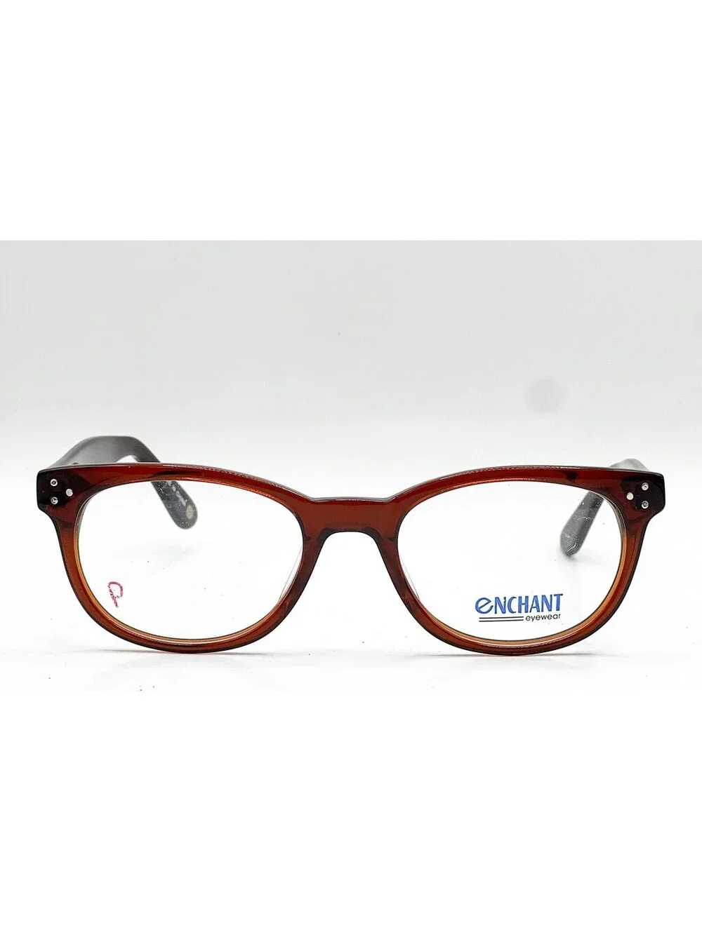 Enchant Eyewear Erc02 Dbrn Deep Brown Authentic Eyeglasses 53-21-145